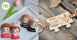 Móc Khóa Đôi Handmade Biểu Tượng Của Tình Yêu Và Sự Kết Nối